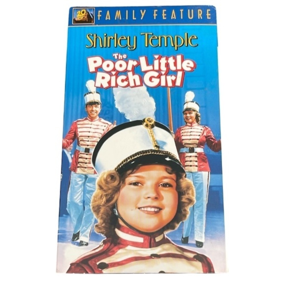 6/$25 VHS Shirley Temple The Poor Little Rich Girl 1936 20th Century